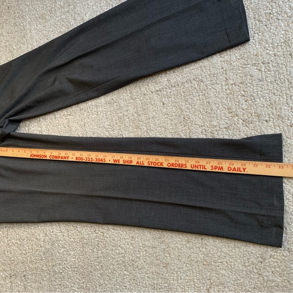 Ellen Tracy Stretch Straight Leg Trousers ~ Size 8 ~ Charcoal ~ Classic Workwear - Picture 7 of 14